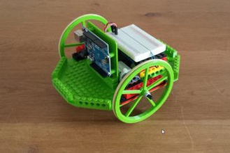 arduino uno lego robô plataforma criador de diy roda o motor modular ultimaker 2 a rodas 3d print model - Mito3D