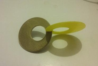 aros acoplados - Spielzeug Münzen gekoppelt werden wacklig 3d print model - Mito3D