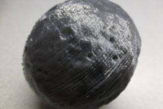 asteroid vesta-halbiert, ausgehöhlt 3d-Drucker-Teile-Verbesserungen 3d print model - Mito3D