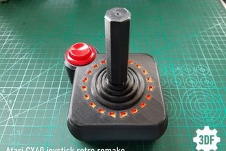 atari cx10 cx40 retro joystick remake arcade parts Games 3d print model - Mito3D
