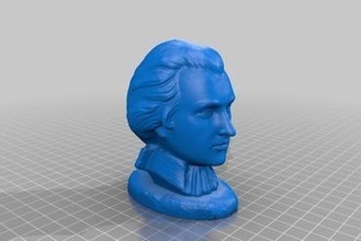 atelier persienne bust of mozart art Mozart 3d print model - Mito3D