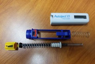 autoinjector protótipo educação a medicina 3d print model - Mito3D