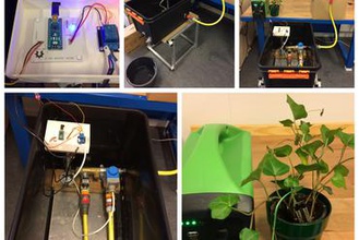 automatic rain watering system school gardens education water soil sensor testing 3d print model - Mito3D
