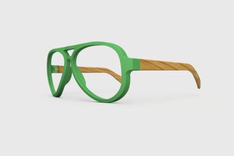 óculos aviador a moda de sol 3d print model - Mito3D