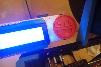 awsome face knob 3d printer parts enhancements smiley button replacement fun 3d print model - Mito3D