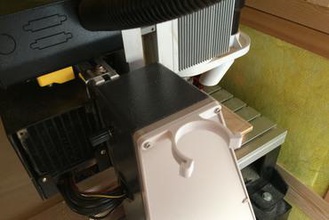 axioma cnc 38mm mangueira do duto anexo Impressora 3d de peças acessórios router cavalo titular 3d print model - Mito3D