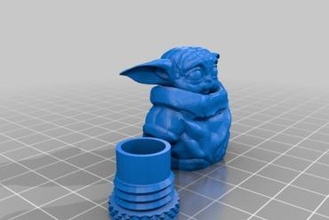 Baby Yoda Geocache Geocaching 3d print model - Mito3D