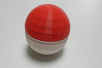 bola de caso gadget a caixa giftbox pocketball pokeball 3d print model - Mito3D