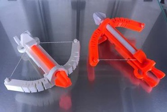mancınık Tatar yayı baskı yer oyuncaklar crossbow oyuncak eğlenceli silah 3d print model - Mito3D