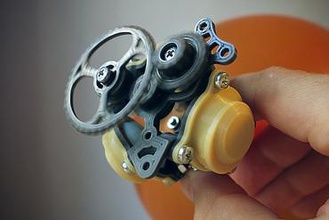 globo impulsado con motor radial la educación el cilindro pistón aire comprimido de neumática vapor 3d print model - Mito3D