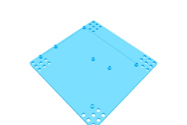 bam plaques de base L'imprimante 3d pièces améliorations makeblock 3D print model - Mito3D