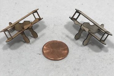 bantam biplane miniatures miniature laser engraver 3D print model - Mito3D