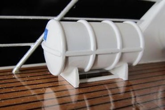 base di salvataggio gommone miniature soccorso modello barca rc 3d print model - Mito3D