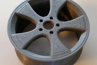 basic rim art autodesk rimtyre wheel captured wheels car 3d print model - Mito3D