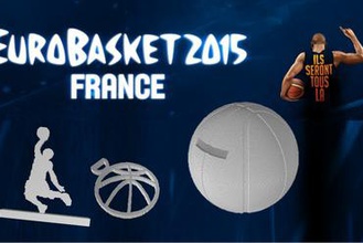 de basket-ball trousseau clés gadget les sports eurobasket fan un 3d print model - Mito3D