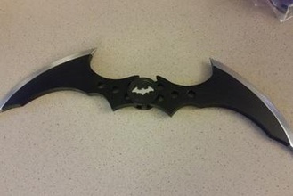 batarang batman arkham knight games city video game cosplay prop replica blade 3d print model - Mito3D