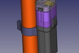 battery holder show-case Maker/DIY bike case enclosure dynamo 3d print model - Mito3D