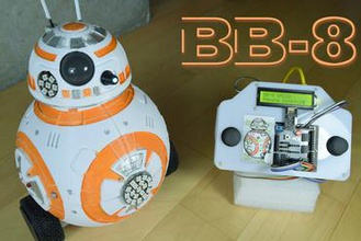 bb-8 motorizzato e telecomandato gadget di star wars arduino controllo remoto motorizzata 3d print model - Mito3D