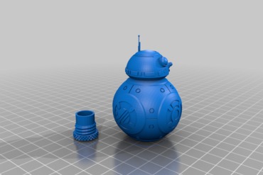 bb8 geocache geocaching 3D print model - Mito3D