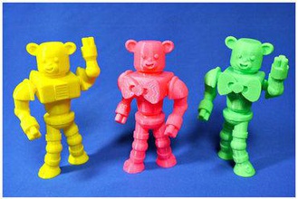 Bär, Roboter - Spielzeug Tier tragen nylon Spielzeug-Roboter 3d print model - Mito3D