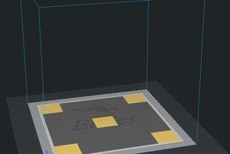 cama quadrados ender3 Kingroon kp3s Criador faça nivelamento 3d print model - Mito3D