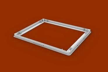 bezel 220mm 181mm Maker/DIY screen cutout case window plexiglass insert 3d print model - Mito3D