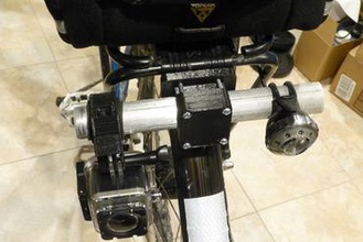 Fahrrad Heck-Zubehör montieren gadget Licht gopro 3d print model - Mito3D