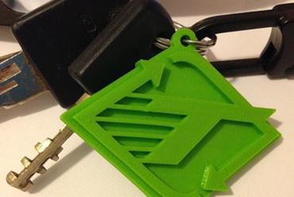 bike brand keychain turner other 3d print model - Mito3D