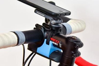 bike stem battery holder gadget mount 3d print model - Mito3D