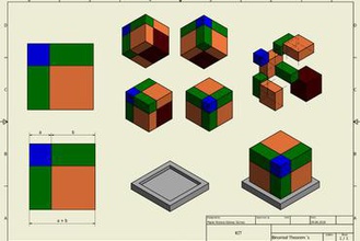 binom teoremi eğitim e3d+veteriner matematik 3d print model - Mito3D