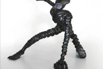 black ghost - ajin miniature nero ibm la mummia 3d print model - Mito3D