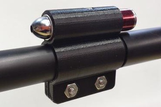 blowgun laser mount gadget pointer 3d print model - Mito3D