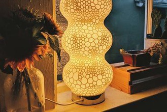 blubblubblub your home lampshade shade lamp voronoi light lighting cool pretty neat led sls lights 3d print model - Mito3D