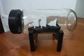 boat display For your home di3d pirate 3d print model - Mito3D