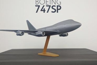 boeing 747sp 1 200 miniaturas aerobús avión aeronave línea 3d print model - Mito3D