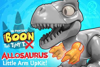 boon tiny t rex allosaurus upkit arms only - 3dkitbashcom toys 3d printing dinosaur t-rex 3dkitbash print toy model free 3d print model - Mito3D