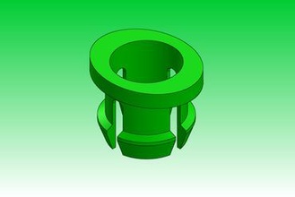 bowden tube holder um2 3d printer parts enhancements ultimaker 2 3d print model - Mito3D