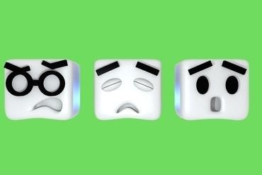 boxseez head faces pac 1 Toys designertoy emoji 3d print model - Mito3D