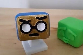 Boxseez cabeça ficar pé brinquedos brinquedo designertoy arte pintura 3d print model - Mito3D