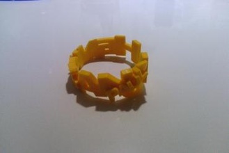 braccialetto personalizzato gioielli 3d print model - Mito3D