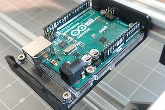 o suporte de montagem do arduino uno 400p protoboard tamanho 20 v-slot perfil feixe maker diy acessório experimentação 3d print model - Mito3D