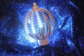 bright lights christmas nights contest ornament 3d print model - Mito3D