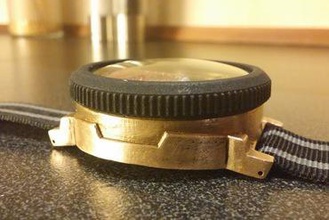 bronze Gehäuse 'kopriso nixie-Uhr' Schmuck Uhr armwatch nixietube nixie 3d print model - Mito3D