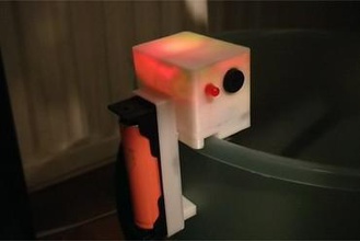 Cubeta agua nivel sensor fabricante bricolaje diy ultrasónico 18650 prusa 3d print model - Mito3D