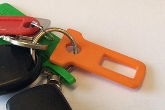 buckle plug keychain other car belt automotive seat alarm seatbelt bil connector connecter 3d print model - Mito3D