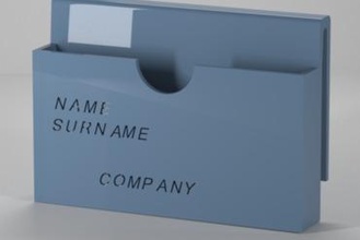 business card belt holder Other businesscard 3d printing 3d print model - Mito3D