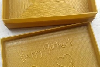 tarjeta de negocio la caja su casa regalo el día las madres mamá 3d print model - Mito3D