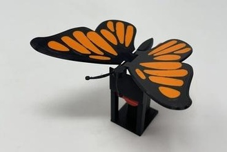 butterfly automaton Gadget autodesk fusion 360 ultimaker automata 3d print printed 3d print model - Mito3D