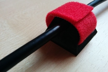 cable tie mounts your home management fastener velcro hook loop mount 3D print model - Mito3D
