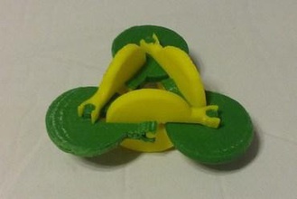 cadena discoteche i giocattoli dito si agita di stress discoteca catena eslabon freecad 3d print model - Mito3D